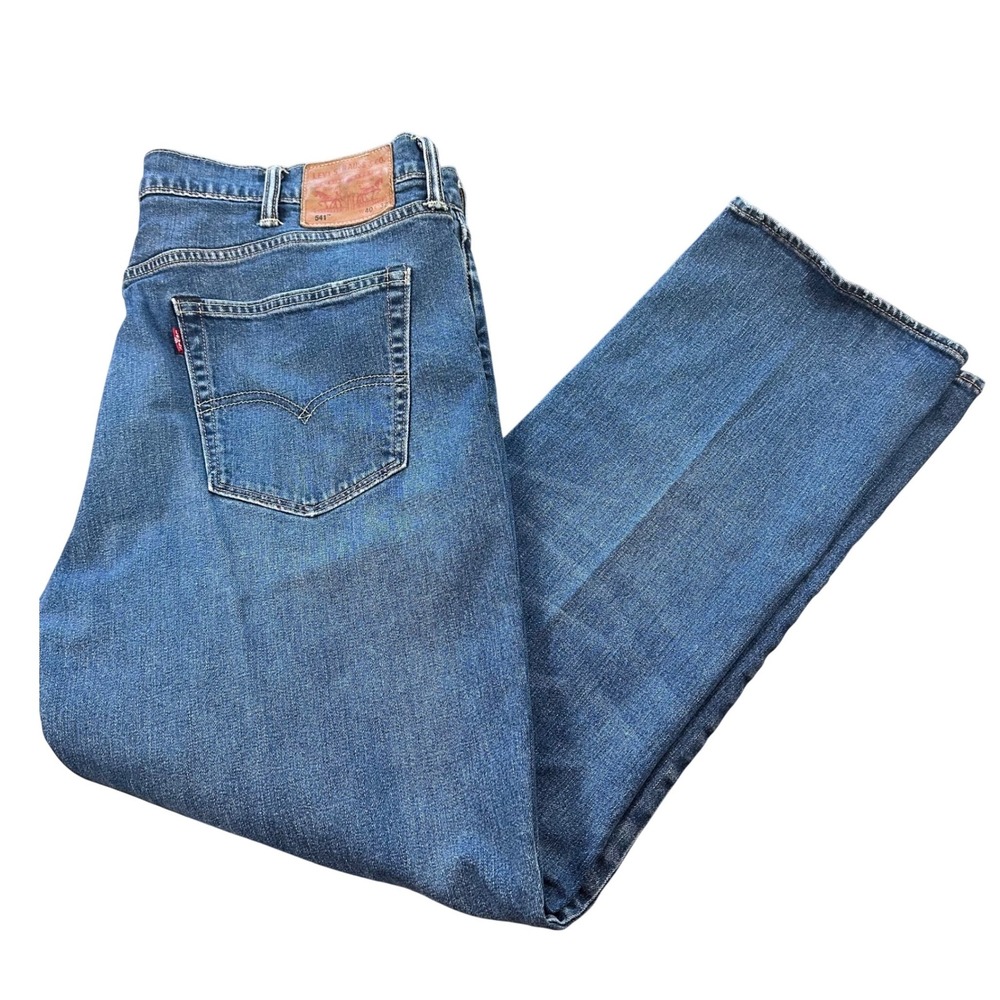 Levi's Jeans Mens 40x32 Blue 541 Athletic Taper Medium Wash Denim Classic Fit